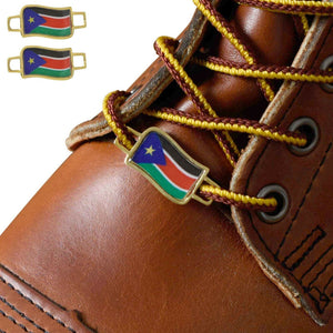 South Sudan Flags Shoes Boot Shoelace Keeper Holder Charm BrooklynMaker