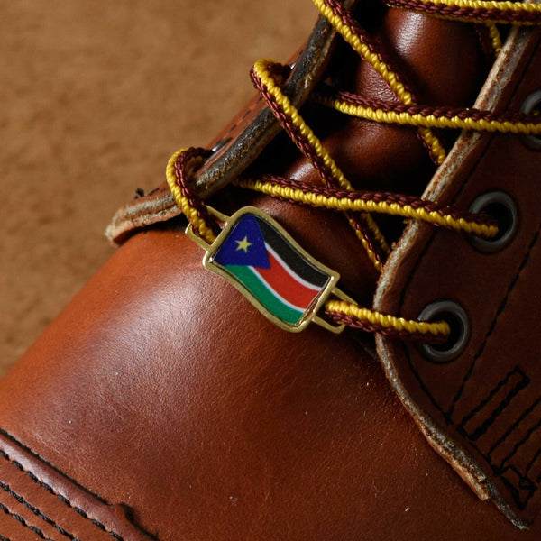 South Sudan Flags Shoes Boot Shoelace Keeper Holder Charm BrooklynMaker