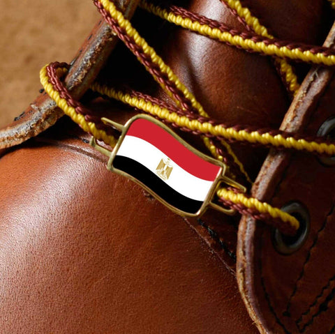 Egypt Flags Shoes Boot Shoelace Keeper Holder Charm BrooklynMaker