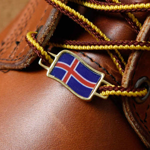 Iceland Flags Shoes Boot Shoelace Keeper Holder Charm BrooklynMaker