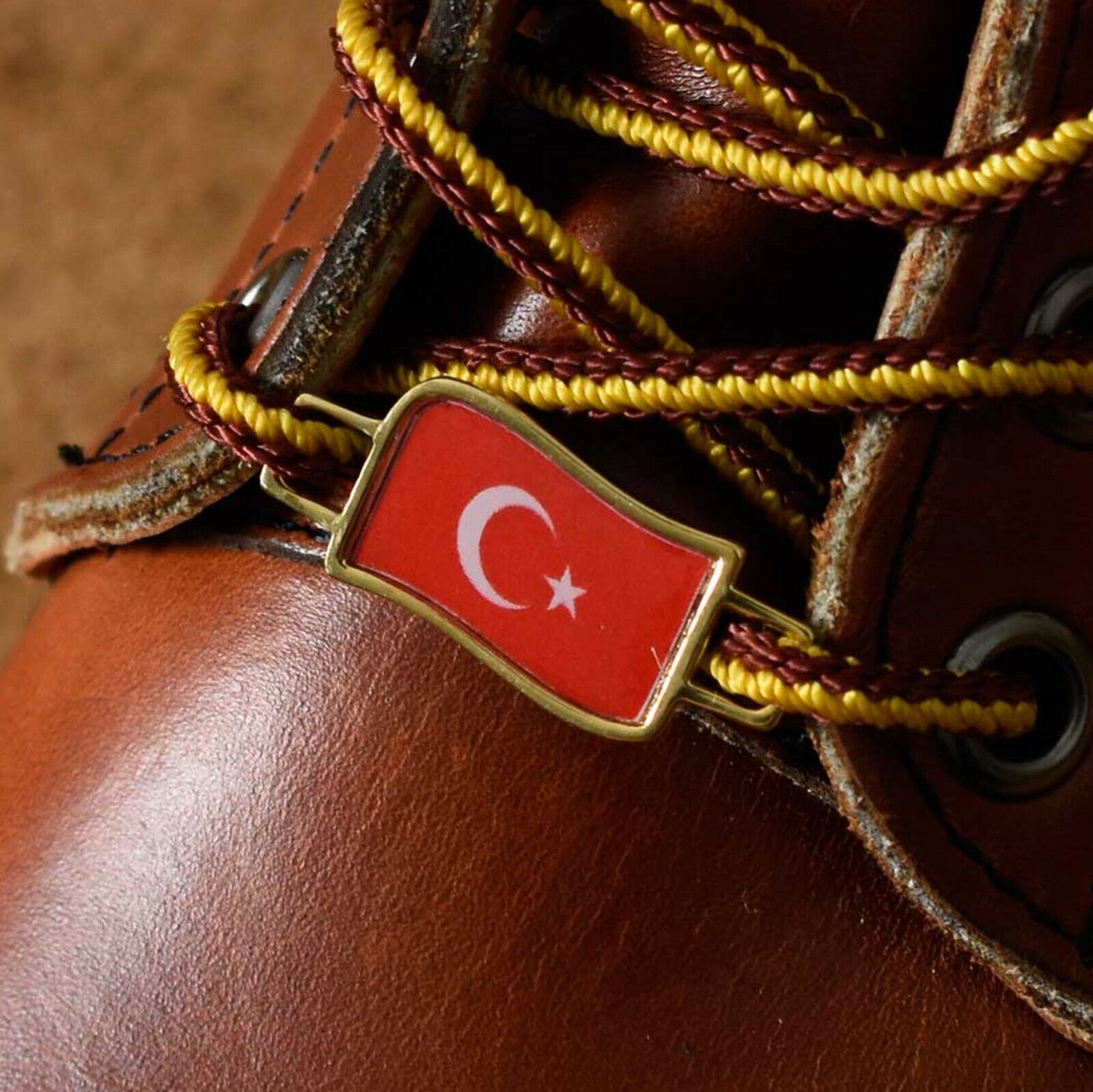 Turkey Flags Shoes Boot Shoelace Keeper Holder Charm BrooklynMaker
