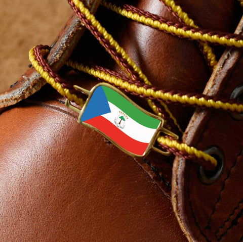 Equatorial Guinea Flags Shoes Boot Shoelace Keeper Holder Charm BrooklynMaker