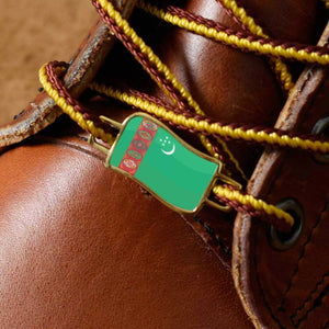 Turkmenistan Flags Shoes Boot Shoelace Keeper Holder Charm BrooklynMaker