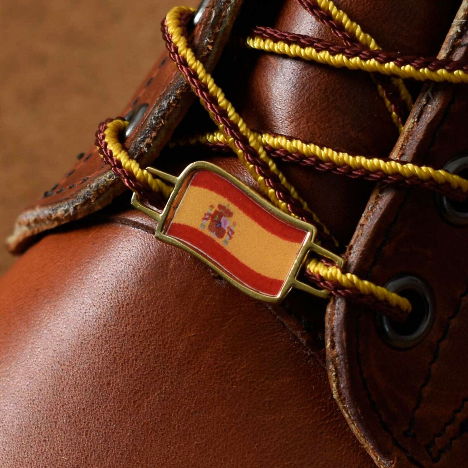 Spain Flags Shoes Boot Shoelace Keeper Holder Charm BrooklynMaker