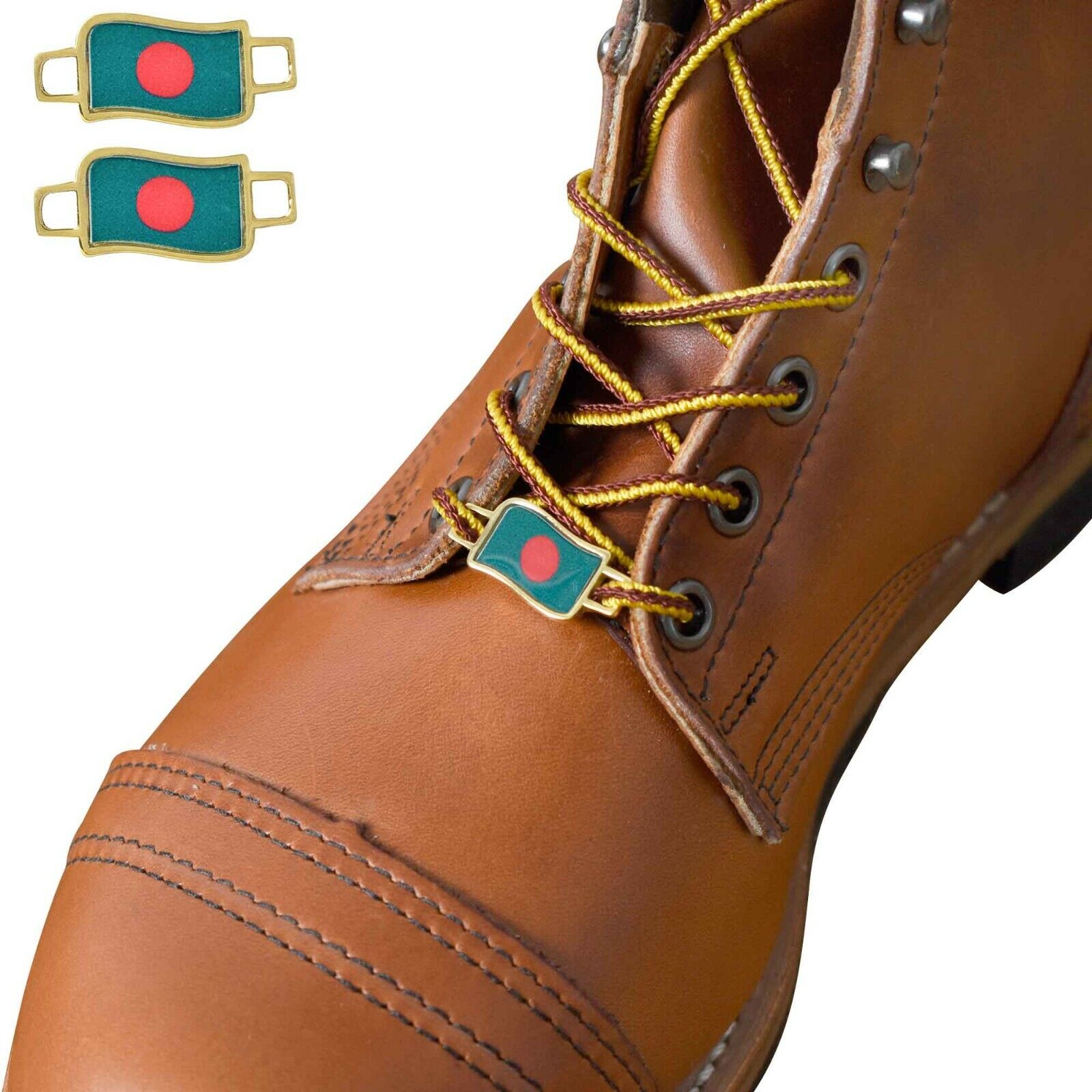 Bangladesh Flags Shoes Boot Shoelace Keeper Holder Charm BrooklynMaker