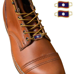 Laos Flags Shoes Boot Shoelace Keeper Holder Charm BrooklynMaker