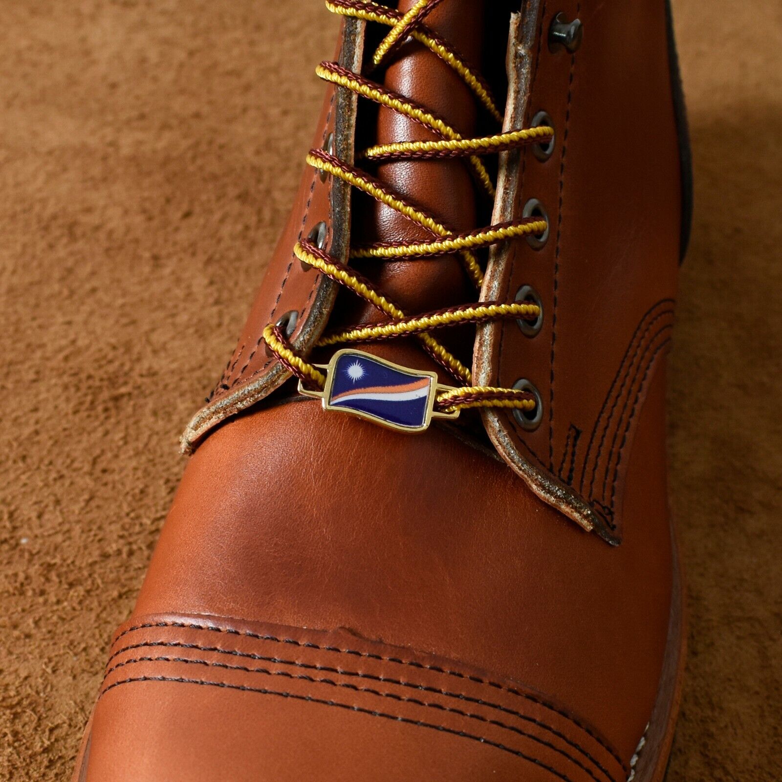 Marshall Islands Flags Shoes Boot Shoelace Keeper Holder Charm BrooklynMaker
