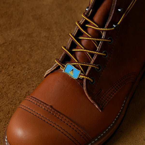 Saint Lucia Flags Shoes Boot Shoelace Keeper Holder Charm BrooklynMaker
