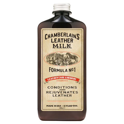 Chamberlain's Leather Care Liniment No. 1 Premium Leather Milk 6 oz-12 oz Bottle