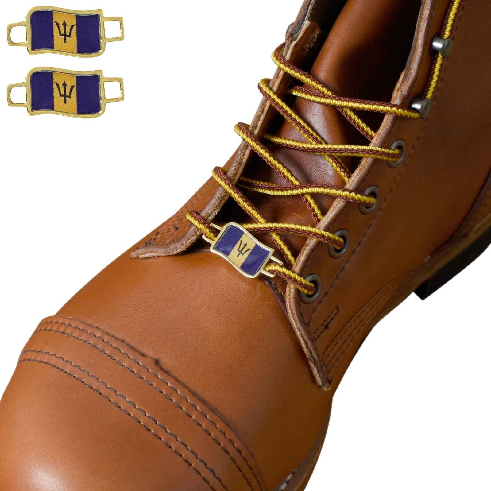 Barbados Flags Shoes Boot Shoelace Keeper Holder Charm BrooklynMaker