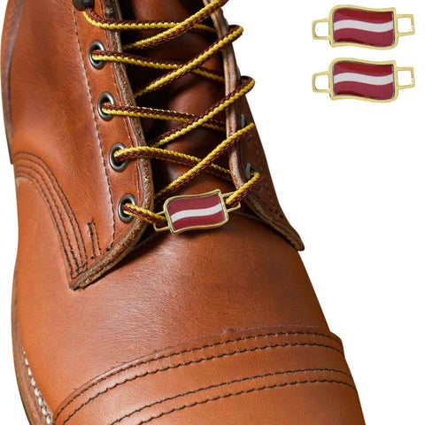 Latvia Flags Shoes Boot Shoelace Keeper Holder Charm BrooklynMaker