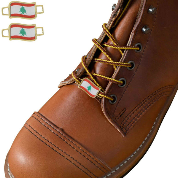Lebanon Flags Shoes Boot Shoelace Keeper Holder Charm BrooklynMaker