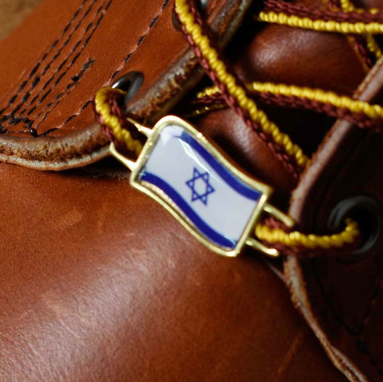 Israel Flags Shoes Boot Shoelace Keeper Holder Charm BrooklynMaker