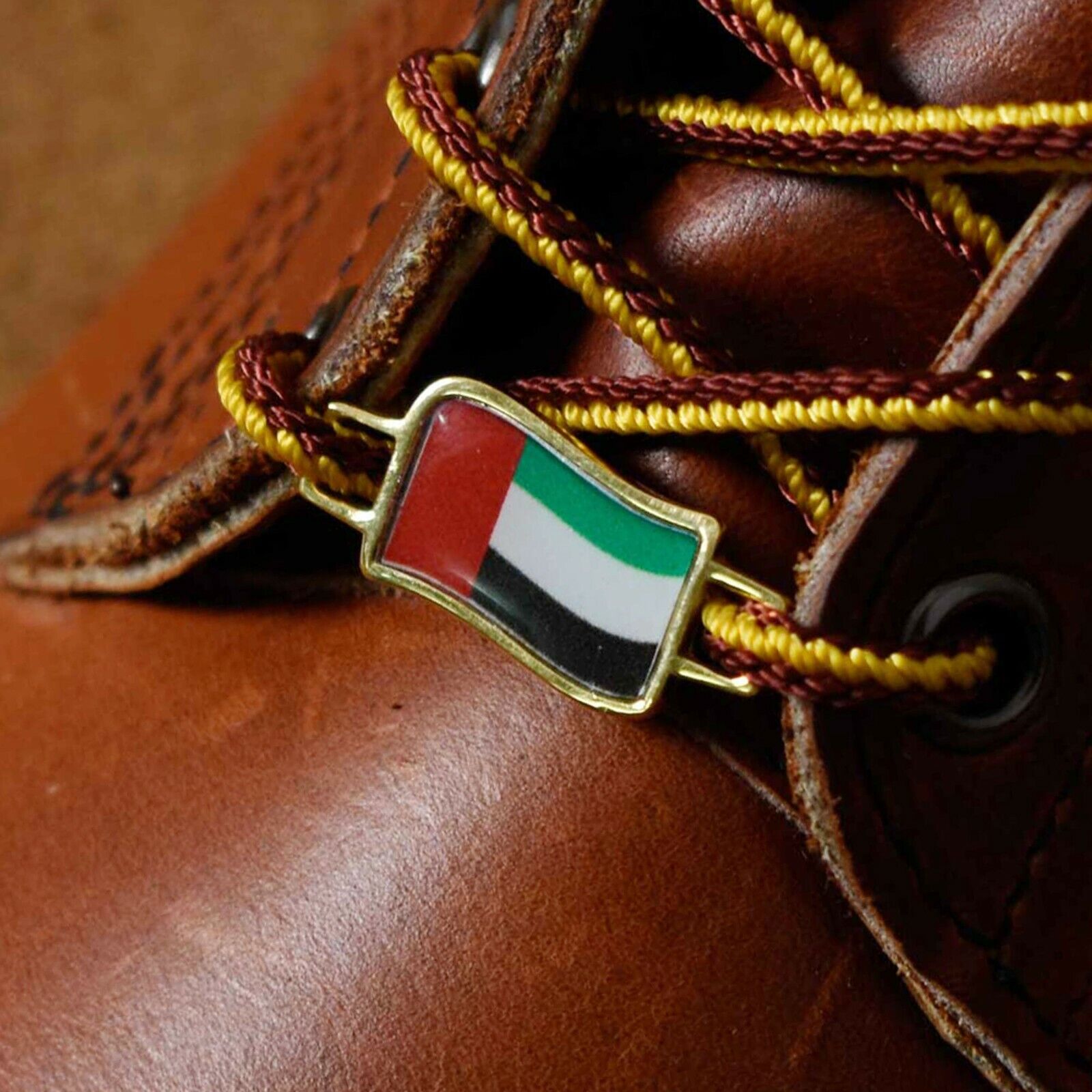 United Arab Emirates Flags Shoes Boot Shoelace Keeper Holder Charm BrooklynMaker