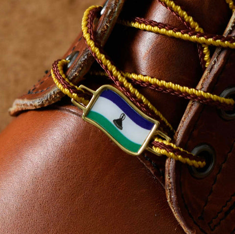Lesotho Flags Shoes Boot Shoelace Keeper Holder Charm BrooklynMaker