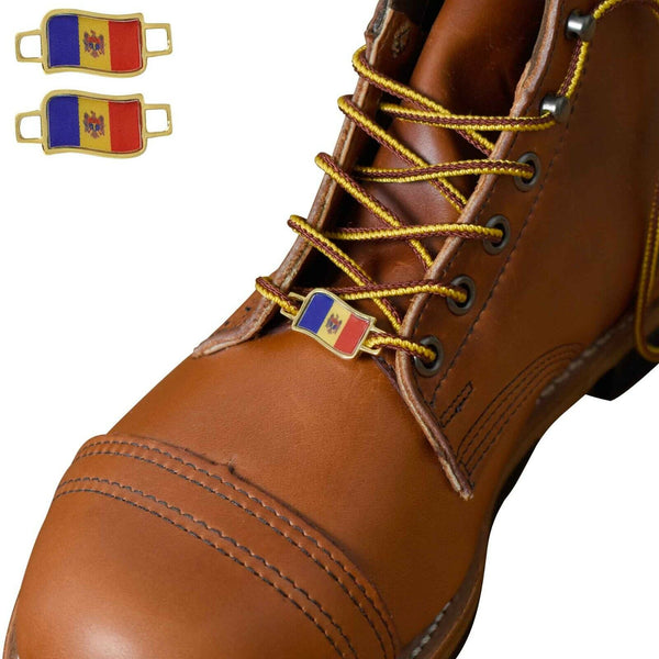 Moldova Flags Shoes Boot Shoelace Keeper Holder Charm BrooklynMaker