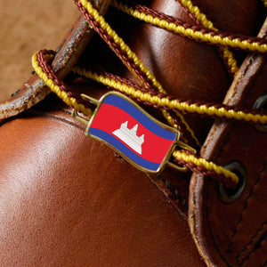 Cambodia Flags Shoes Boot Shoelace Keeper Holder Charm BrooklynMaker