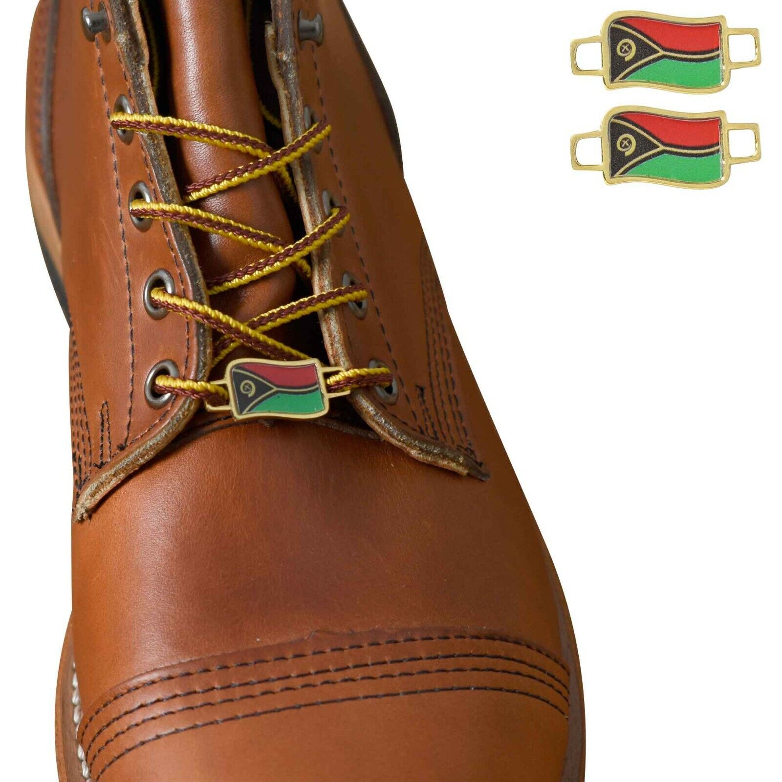 Vanuatu Flags Shoes Boot Shoelace Keeper Holder Charm BrooklynMaker