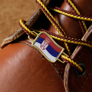 Serbia Flags Shoes Boot Shoelace Keeper Holder Charm BrooklynMaker