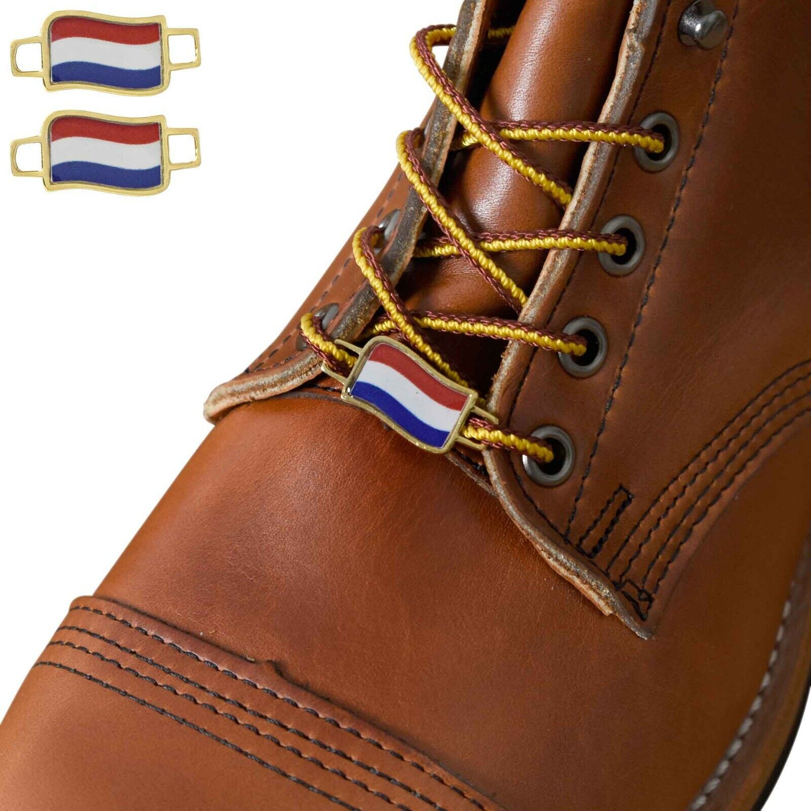 Netherlands Flags Shoes Boot Shoelace Keeper Holder Charm BrooklynMaker