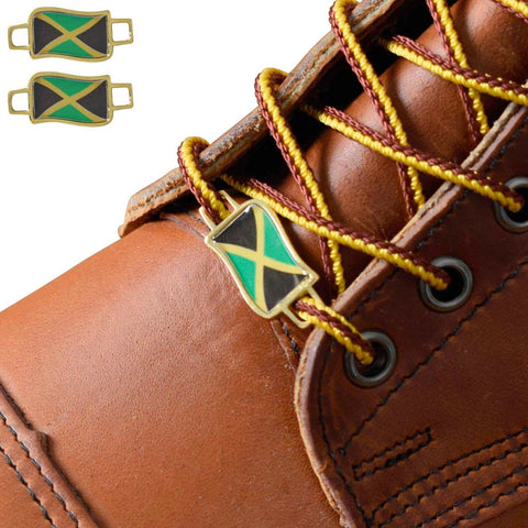 Jamaica Flags Shoes Boot Shoelace Keeper Holder Charm BrooklynMaker