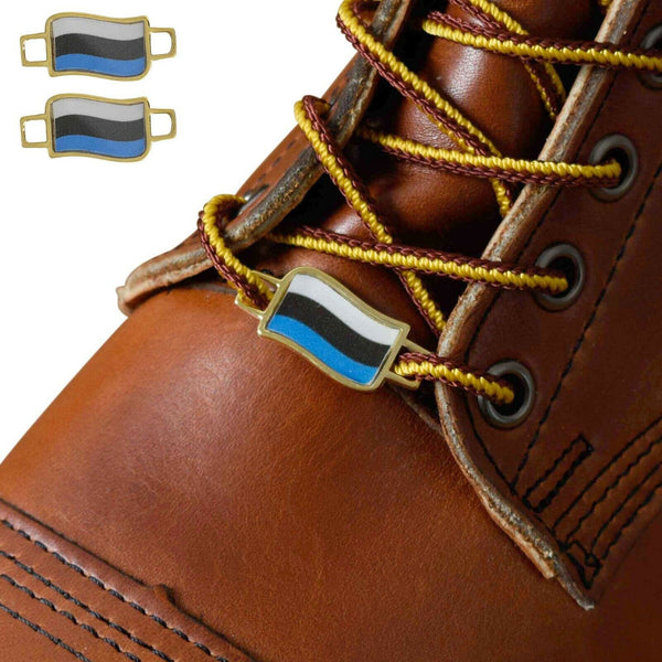 Estonia Flags Shoes Boot Shoelace Keeper Holder Charm BrooklynMaker