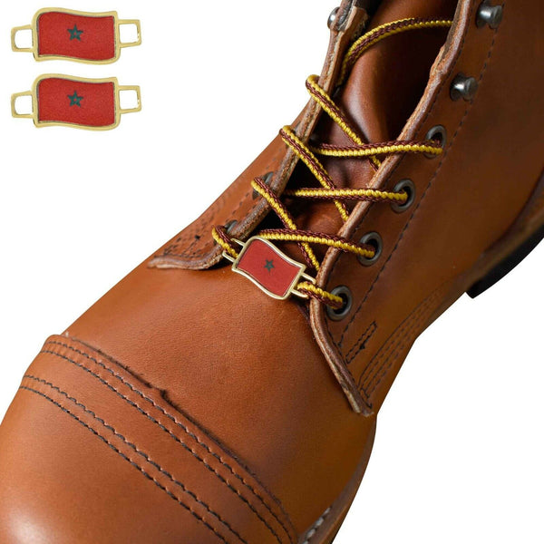 Morocco Flags Shoes Boot Shoelace Keeper Holder Charm BrooklynMaker
