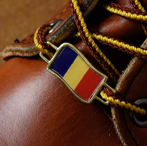 Chad Flags Shoes Boot Shoelace Keeper Holder Charm BrooklynMaker