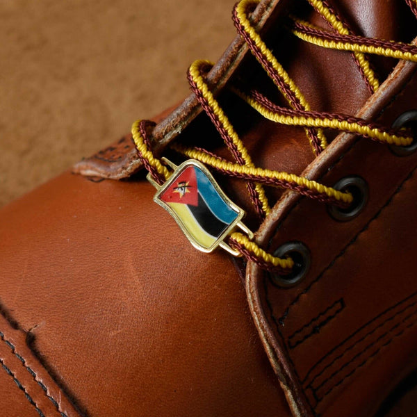 Mozambique Flags Shoes Boot Shoelace Keeper Holder Charm BrooklynMaker