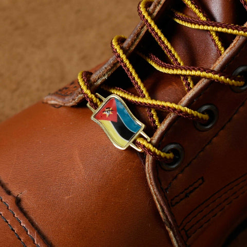Mozambique Flags Shoes Boot Shoelace Keeper Holder Charm BrooklynMaker