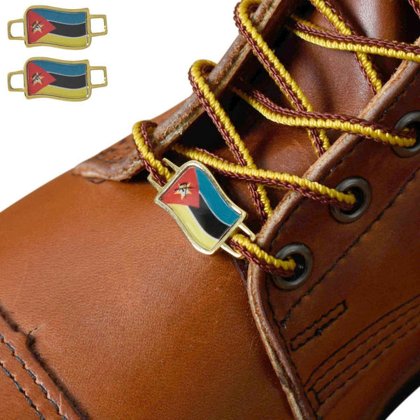 Mozambique Flags Shoes Boot Shoelace Keeper Holder Charm BrooklynMaker