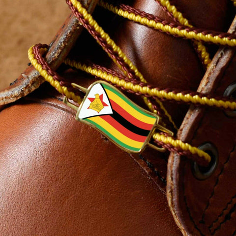 Zimbabwe Flags Shoes Boot Shoelace Keeper Holder Charm BrooklynMaker
