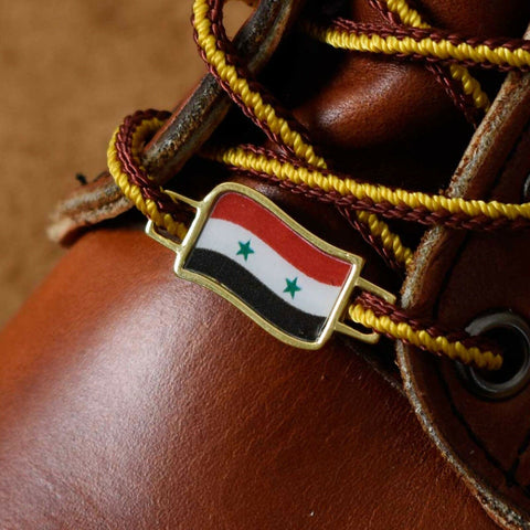Syria Flags Shoes Boot Shoelace Keeper Holder Charm BrooklynMaker