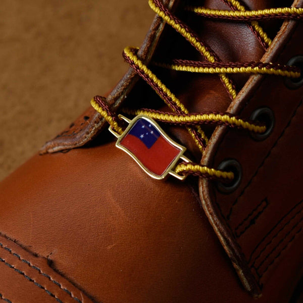 Samoa Flags Shoes Boot Shoelace Keeper Holder Charm BrooklynMaker