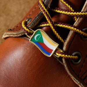 Comoros Flags Shoes Boot Shoelace Keeper Holder Charm BrooklynMaker