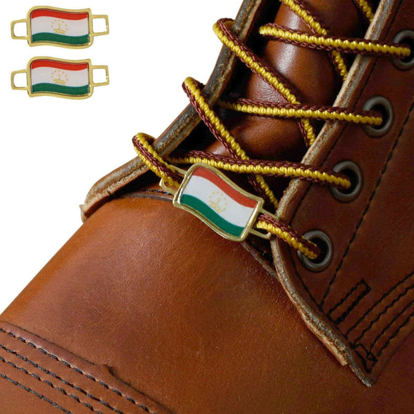 Tajikistan Flags Shoes Boot Shoelace Keeper Holder Charm BrooklynMaker