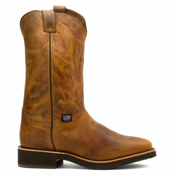 Chippewa Men's 12" Apache Arroyos Square Toe Western Pull On Work Boot 29324