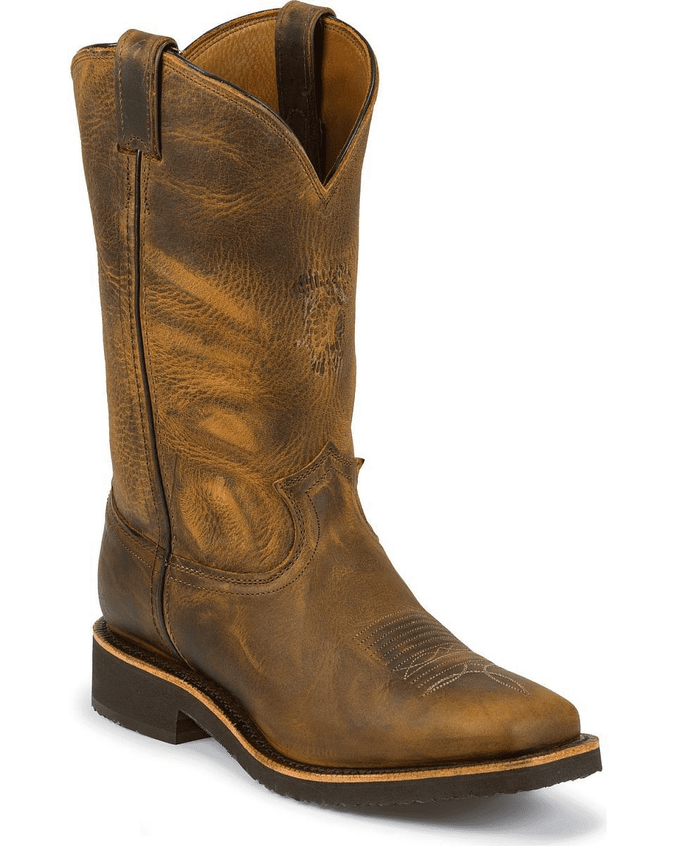 Chippewa Men's 12" Apache Arroyos Square Toe Western Pull On Work Boot 29324