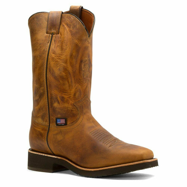 Chippewa Men's 12" Apache Arroyos Square Toe Western Pull On Work Boot 29324