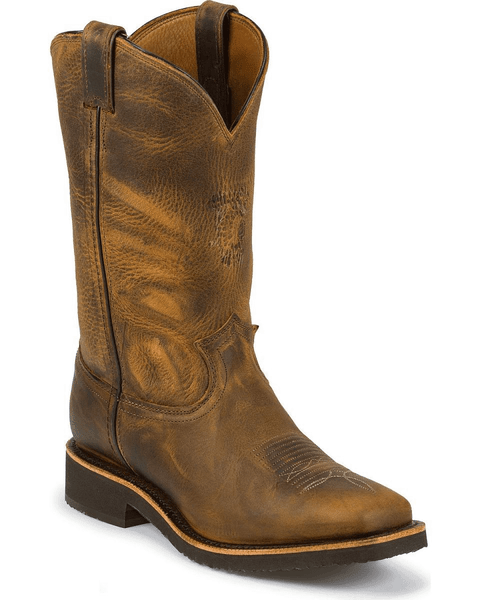 Chippewa Men's 12" Apache Arroyos Square Toe Western Pull On Work Boot 29324