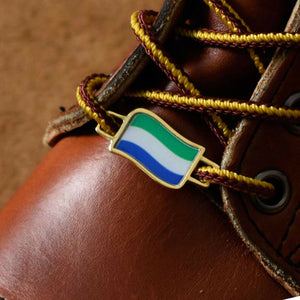 Sierra Leone Flags Shoes Boot Shoelace Keeper Holder Charm BrooklynMaker