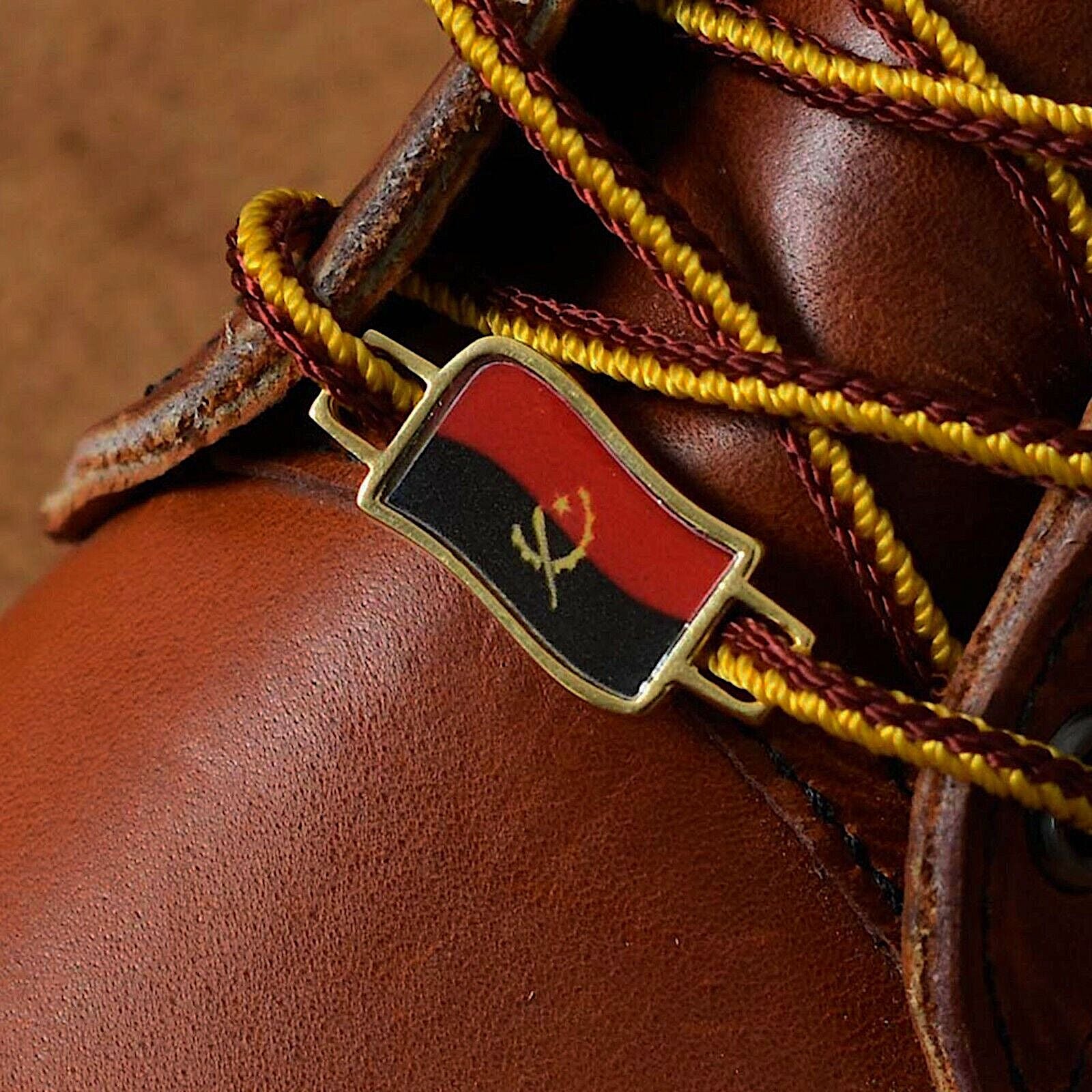 Angola Flags Shoes Boot Shoelace Keeper Holder Charm BrooklynMaker