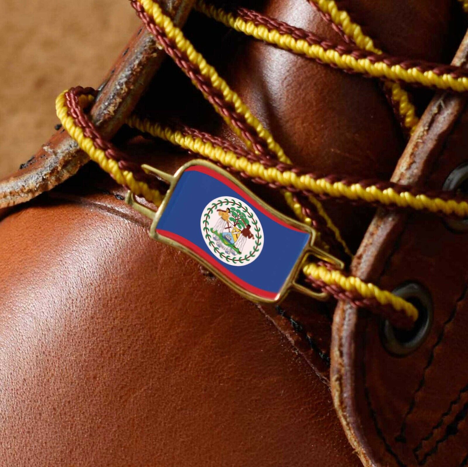 Belize Flags Shoes Boot Shoelace Keeper Holder Charm BrooklynMaker