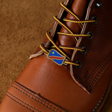 Congo (Congo-Brazzaville) Flags Shoes Boot Shoelace Keeper Holder Charm BrooklynMaker