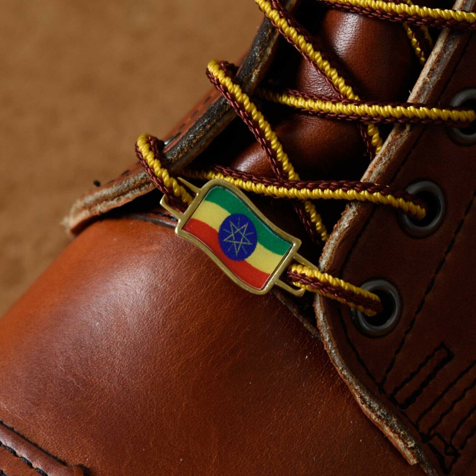 Ethiopia Flags Shoes Boot Shoelace Keeper Holder Charm BrooklynMaker