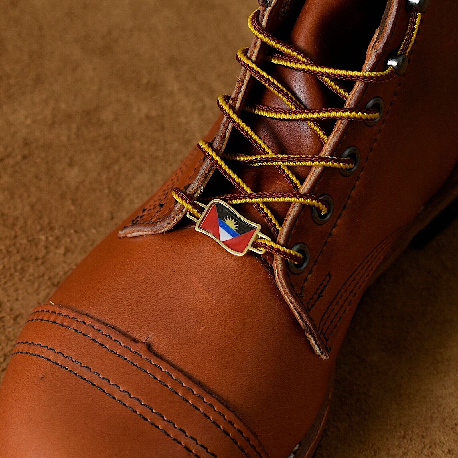 Antigua and Barbuda Flags Shoes Boot Shoelace Keeper Holder Charm BrooklynMaker