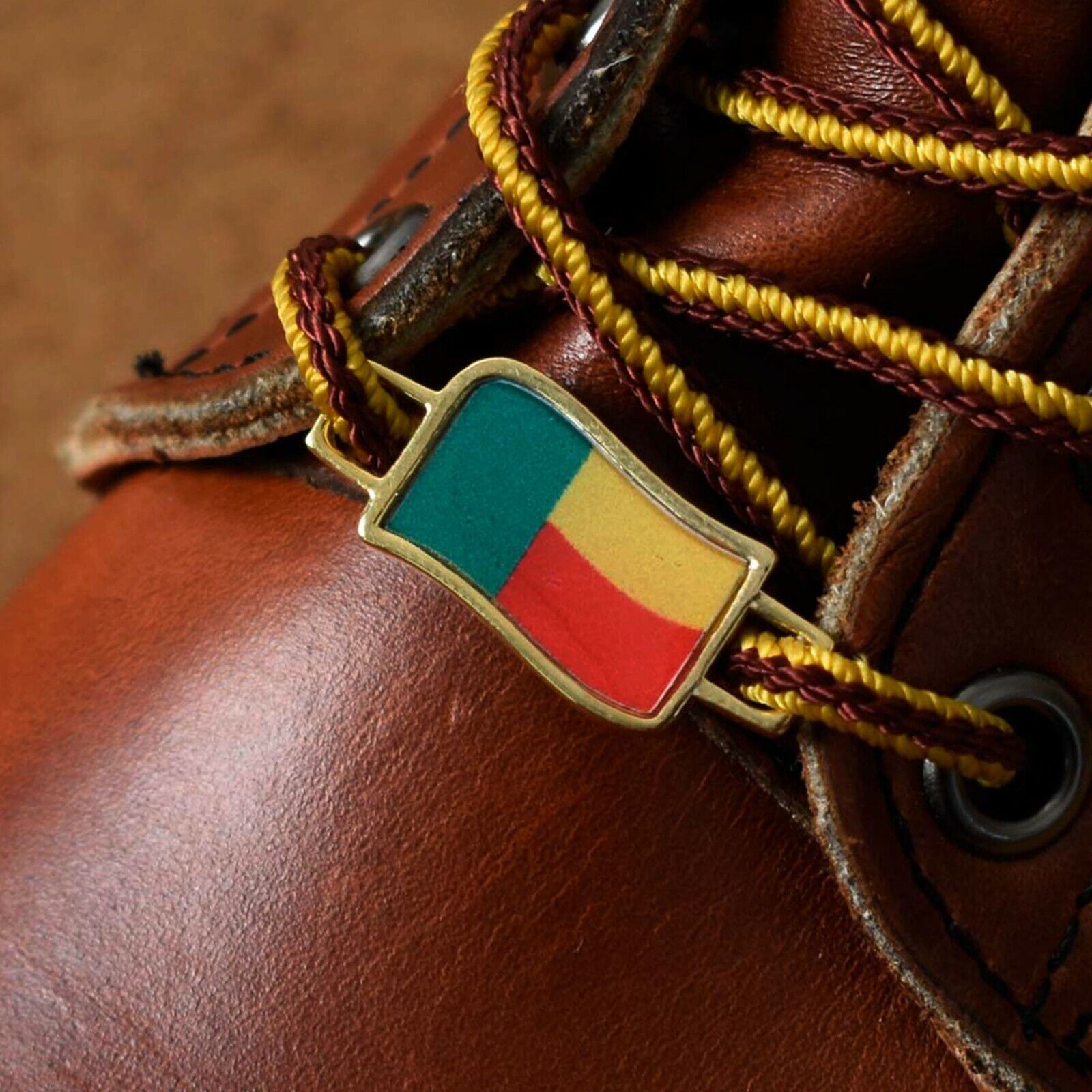 Benin Flags Shoes Boot Shoelace Keeper Holder Charm BrooklynMaker
