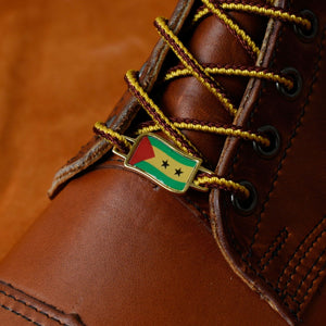 Sao Tome and Principe Flags Shoes Boot Shoelace Keeper Holder Charm BrooklynMaker