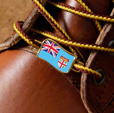 Fiji Flags Shoes Boot Shoelace Keeper Holder Charm BrooklynMaker