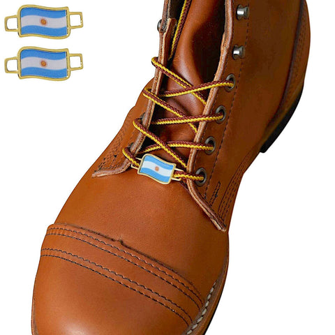 Argentina Flags Shoes Boot Shoelace Keeper Holder Charm BrooklynMaker